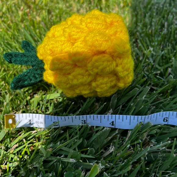 Hand Small Pineapple Desk Decor Plushie! - Picture 7 of 10